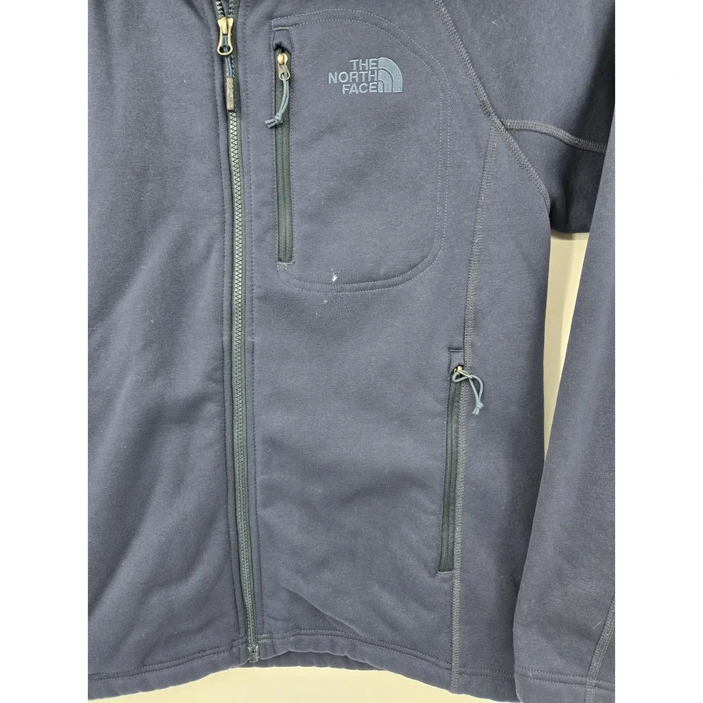 The North Face Jacket Mens M Timber Full Zip TNF Fleeced Lined‎ Blue Gorpcore